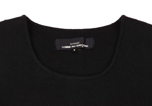 tricot COMME des GARCONS Wool Shaggy Hem Check Dress Size S