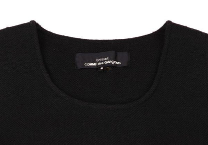 tricot COMME des GARCONS Wool Shaggy Hem Check Dress Size S