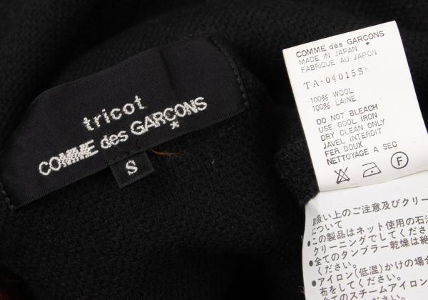 tricot COMME des GARCONS Wool Shaggy Hem Check Dress Size S