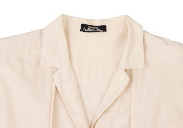 ISSEY MIYAKE PERMANENTE Cotton Layered Jacket White Size M