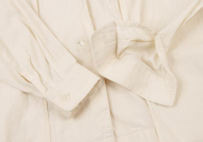 ISSEY MIYAKE PERMANENTE Cotton Layered Jacket White Size M