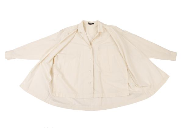 ISSEY MIYAKE PERMANENTE Cotton Layered Jacket White Size M