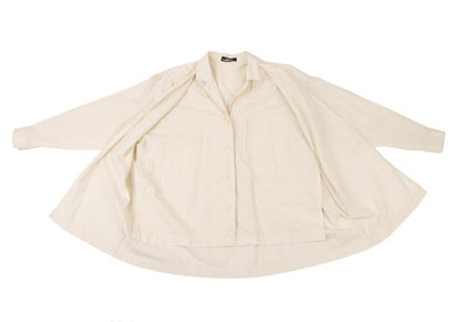 ISSEY MIYAKE PERMANENTE Cotton Layered Jacket White Size M