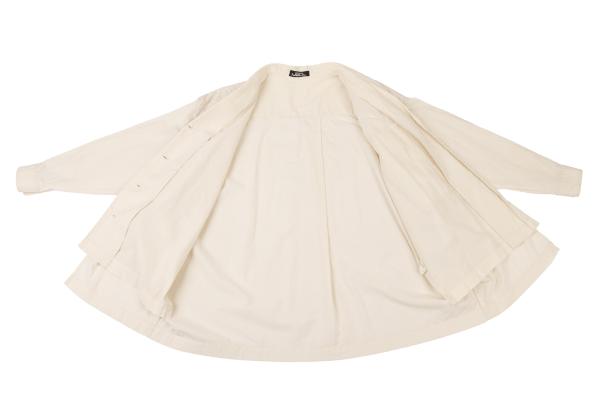 ISSEY MIYAKE PERMANENTE Cotton Layered Jacket White Size M