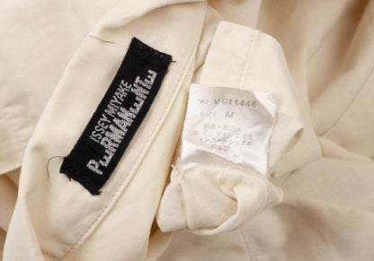 ISSEY MIYAKE PERMANENTE Cotton Layered Jacket White Size M
