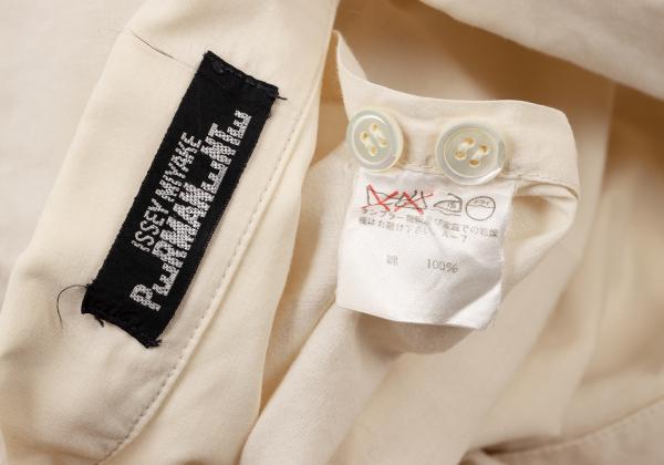 ISSEY MIYAKE PERMANENTE Cotton Layered Jacket White Size M