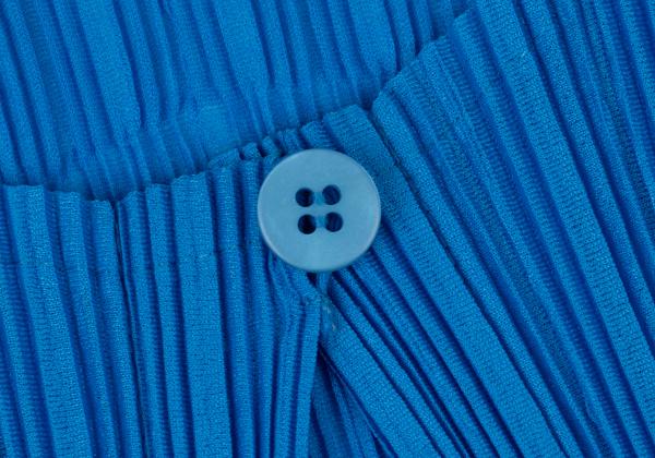 PLEATS PLEASE Pleated 1-Button Cardigan Blue Size 3