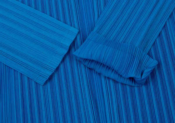 PLEATS PLEASE Pleated 1-Button Cardigan Blue Size 3