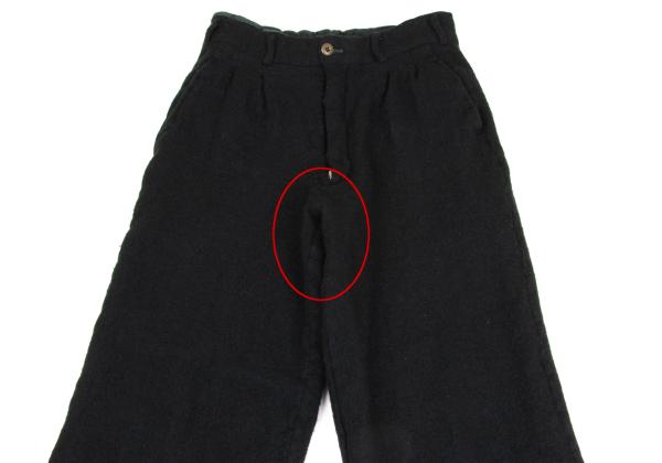 COMME des GARCONS HOMME PLUS Fulling Wool Dark Green Pants Size M