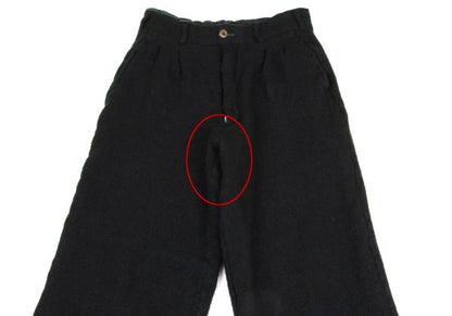 COMME des GARCONS HOMME PLUS Fulling Wool Dark Green Pants Size M