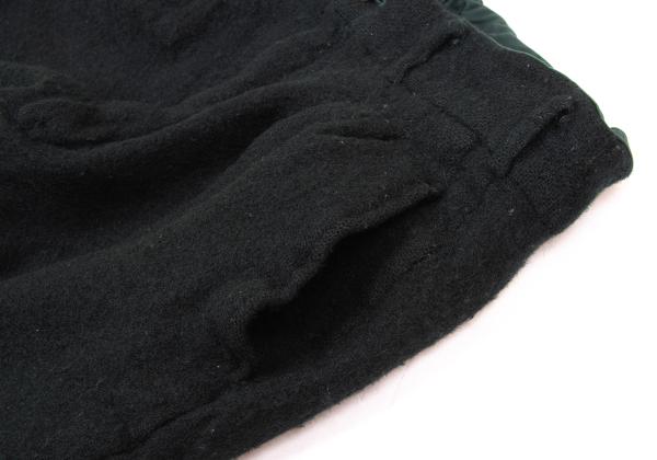 COMME des GARCONS HOMME PLUS Fulling Wool Dark Green Pants Size M