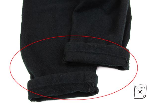 COMME des GARCONS HOMME PLUS Fulling Wool Dark Green Pants Size M