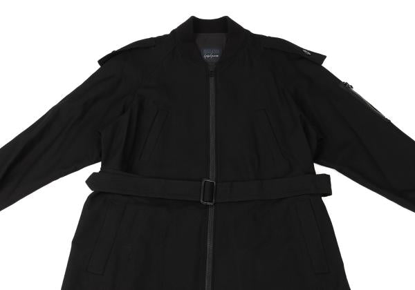 REGULATION yohji yamamoto Rayon Wool Bomber Black Size 2