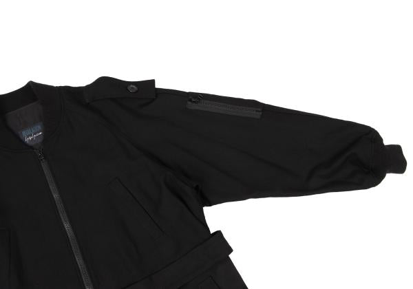 REGULATION yohji yamamoto Rayon Wool Bomber Black Size 2