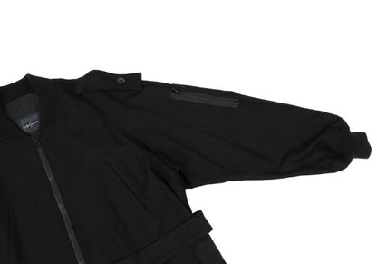 REGULATION yohji yamamoto Rayon Wool Bomber Black Size 2