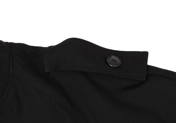 REGULATION yohji yamamoto Rayon Wool Bomber Black Size 2