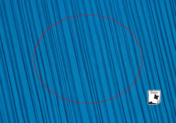 PLEATS PLEASE Fold-Over Pleated Short Sleeve Top Blue Size 3