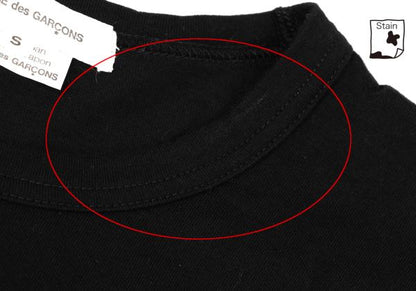 COMME des GARCONS Cotton Mesh Tape Design Top Black Size S
