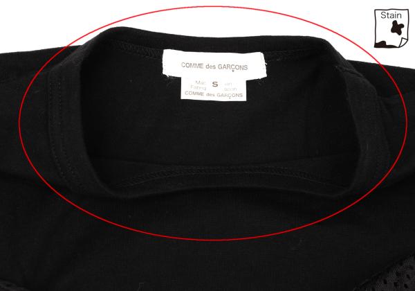 COMME des GARCONS Cotton Mesh Tape Design Top Black Size S