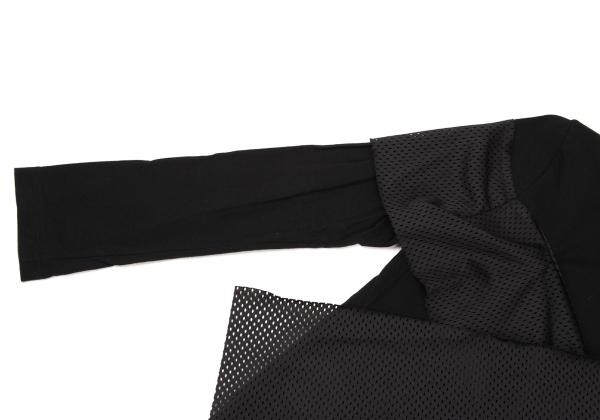COMME des GARCONS Cotton Mesh Tape Design Top Black Size S