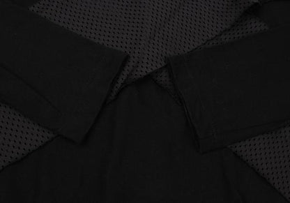 COMME des GARCONS Cotton Mesh Tape Design Top Black Size S