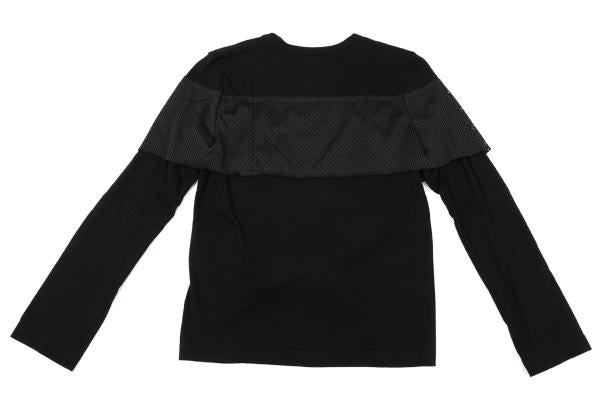 COMME des GARCONS Cotton Mesh Tape Design Top Black Size S