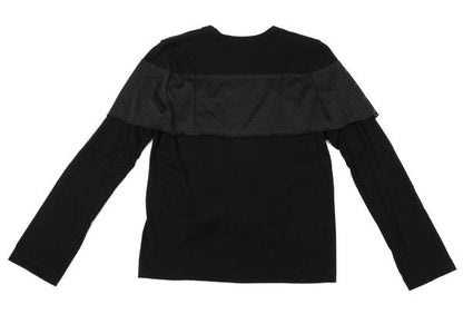 COMME des GARCONS Cotton Mesh Tape Design Top Black Size S