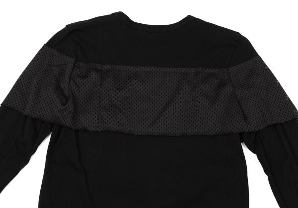 COMME des GARCONS Cotton Mesh Tape Design Top Black Size S