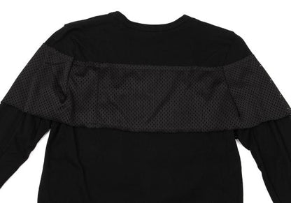 COMME des GARCONS Cotton Mesh Tape Design Top Black Size S