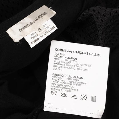 COMME des GARCONS Cotton Mesh Tape Design Top Black Size S