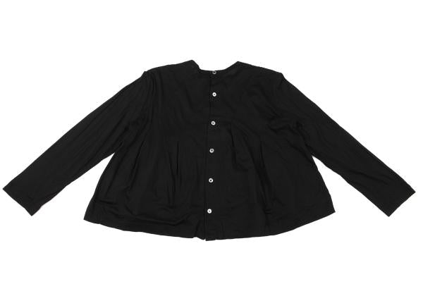 COMME des GARCONS Mesh Border Back Button Long Top Size M