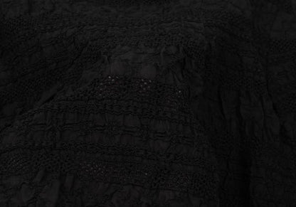 COMME des GARCONS Mesh Border Back Button Long Top Size M