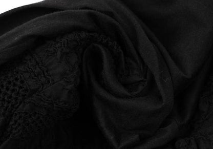 COMME des GARCONS Mesh Border Back Button Long Top Size M