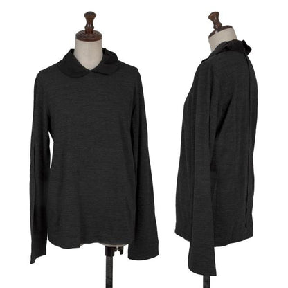 tricot COMME des GARCONS Back Button Knit Blouse Gray Size M