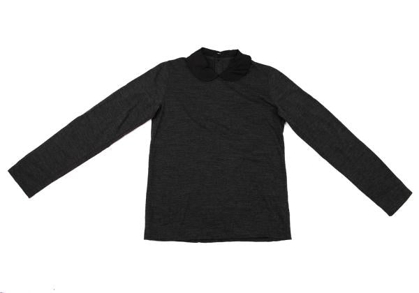 tricot COMME des GARCONS Back Button Knit Blouse Gray Size M