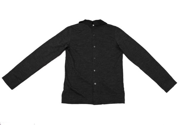 tricot COMME des GARCONS Back Button Knit Blouse Gray Size M