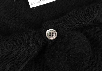BLACK COMME des GARCONS Pom Pom Wool Cardigan Black Size S