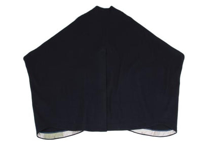 ohta Wool Back Slit Sleeveless Coat Blue Size F