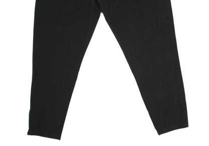 Y's Wool Gabardine Hem Button Tapered Pants Black Size M