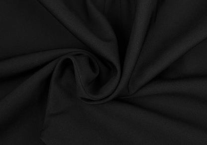 Y's Wool Gabardine Hem Button Tapered Pants Black Size M
