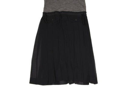 COMME des GARCONS Sheer Pleated Knit Sleeveless Dress Size S