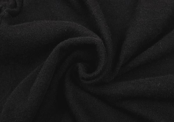COMME des GARCONS Dyed Wool Knit Round Collar Black Polo Size M