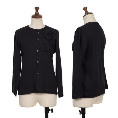 COMME des GARCONS Corsage Applique Cardigan Navy Size M
