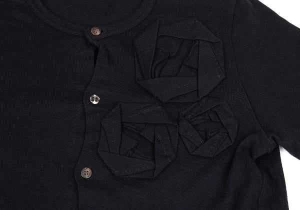 COMME des GARCONS Corsage Applique Cardigan Navy Size M