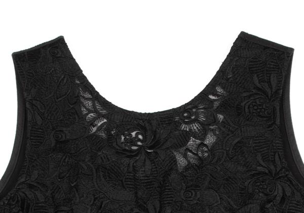 COMME des GARCONS Embroidered Chiffon Vest Black Size S