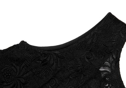 COMME des GARCONS Embroidered Chiffon Vest Black Size S