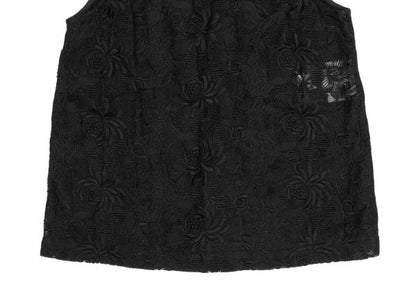 COMME des GARCONS Embroidered Chiffon Vest Black Size S