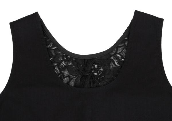 COMME des GARCONS Embroidered Chiffon Vest Black Size S
