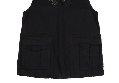COMME des GARCONS Embroidered Chiffon Vest Black Size S