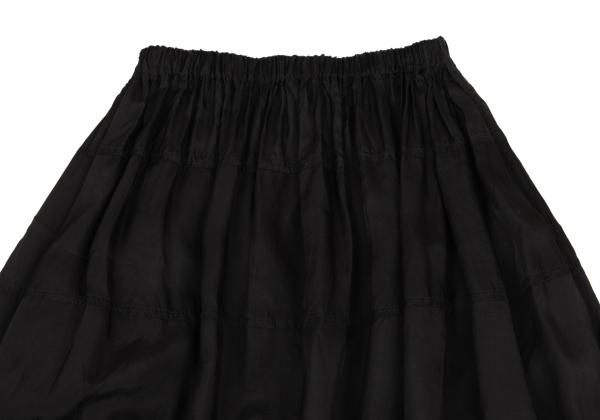COMME des GARCONS Cupro Lace Panel Skirt Black Size S